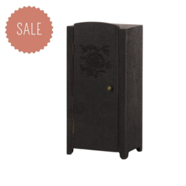 MAILEG | Poppenhuis kledingkast zwart - miniatuur