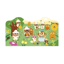 JANOD | Stickerboek met herbruikbare stickers - de tuin