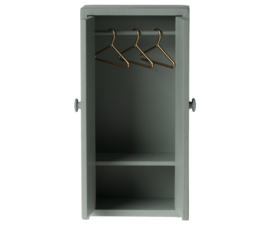 MAILEG | Poppenhuis houten kledingkast soft blue - muis