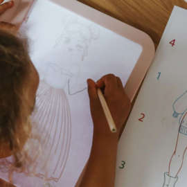 KIDYWOLF | Tweezijdige tekentablet kidydraw pro - roze