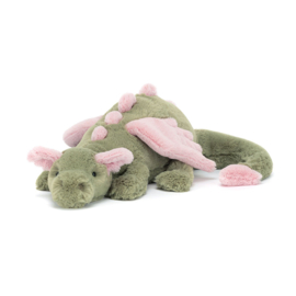 JELLYCAT | Knuffel draak Malachy - 12 x 14 x 50 cm