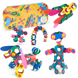 CLIXO | Magnetisch constructiespeelgoed - rainbow pack - 42st