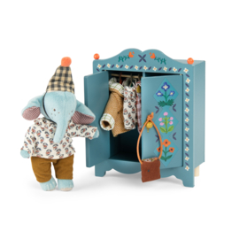 MOULIN ROTY | Houten poppen kledingkast - Les Minouchkas