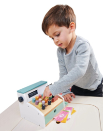 TENDER LEAF TOYS | Houten kassa met scanner