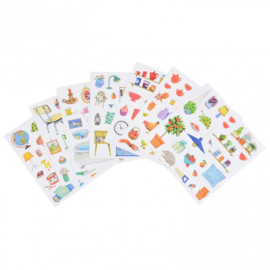 MOULIN ROTY | Kleur- en stickerboek - La grande famille
