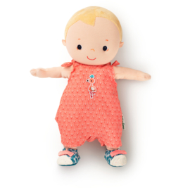 LILLIPUTIENS | Poppenkleding roze jumpsuit met schoentjes - 36 cm