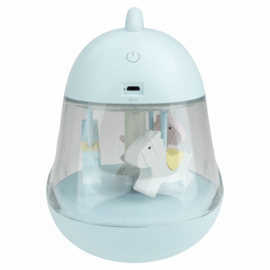 MARY'S | Nachtlamp en muziekdoos carrousel - blauw