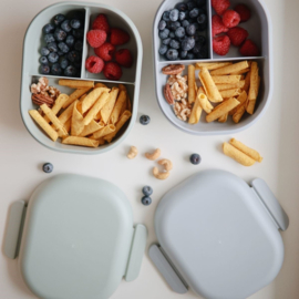 MUSHIE | Lunchbox met bestek - sage
