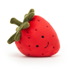 JELLYCAT | Knuffel aardbei - Fabulous Fruit Strawberry - 8 x 7 cm