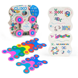 CLIXO | Magnetisch constructiespeelgoed - tiny & mighty - rainbow - 9st