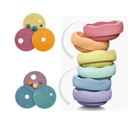 GRIMM'S x STAPELSTEIN | Rolling discs set - cool pastel