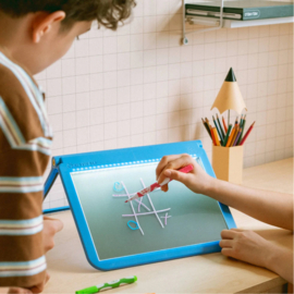 KIDYWOLF | Tekenbord tweezijdig kidydraw pro - blauw