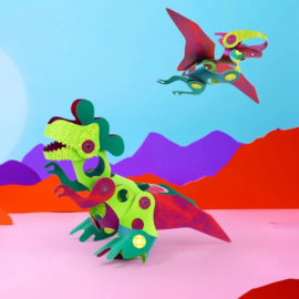 CLIXO | Magnetisch constructiespeelgoed - dino discovery - 24st