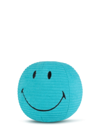 BON TON TOYS x Smiley | Knuffel Smiley corduroy teal - 13 cm