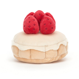 JELLYCAT | Knuffel Gebakje Aardbei - Pretty Patisserie Tarte Aux Fraises