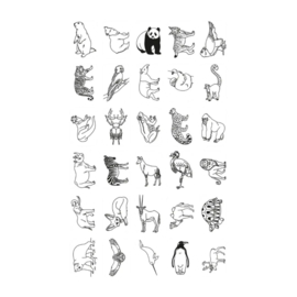 KIDYWOLF | Kidydraw mini extra tekenkaarten - werelddieren & piraten