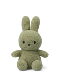 NIJNTJE | Knuffel Nijntje Teddy groen 33 cm - Miffy sitting teddy green