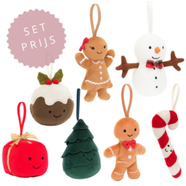 JELLYCAT | Knuffel Festive Folly - Set van 7