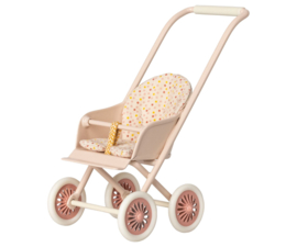 MAILEG | Poppenhuis kinderwagen powder - miniatuur