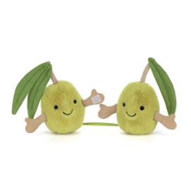 JELLYCAT | Knuffel amuseables olijven - 14 x 8 x 4 cm