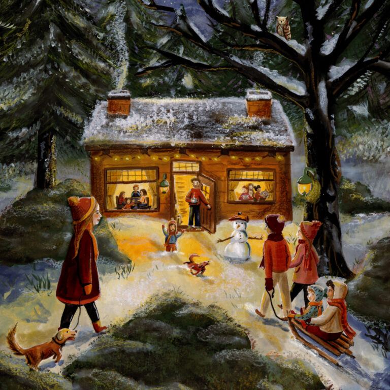 ESTHER BENNINK | Wisselplaat voor toverlux lamp - Winterfeest