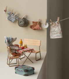 MAILEG | Poppenhuis tuinmeubels hout - muis