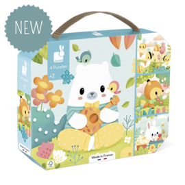 JANOD | Puzzelkoffer pure - 6, 9, 12 en 16 stukjes