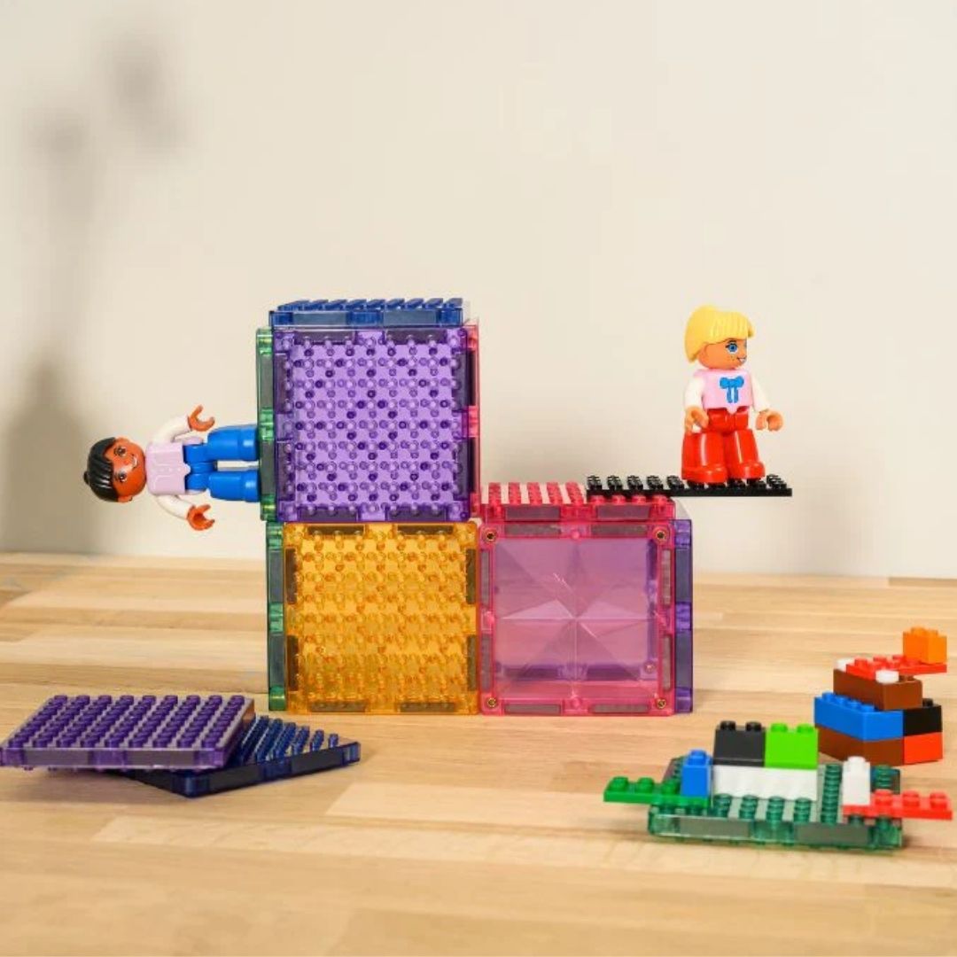 COBLO | Magnetische bricks stenen pastel - 12 stuks