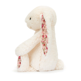 JELLYCAT | Bashful knuffel konijn blossom cream berry - 31 x 12 x 9 cm