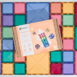 CONNETIX TILES | Pastel square pack - Magnetische tegels pastel - 40 stuks