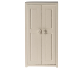 MAILEG | Poppenhuis houten kledingkast crème - muis