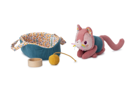 LILLIPUTIENS | Knuffelkat met mandje - Jeanne