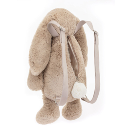 JELLYCAT | Rugzak Bashful konijn - 32 x 17 x 14 cm