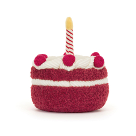 JELLYCAT | Amuseables knuffel taart cheri - 12 x 13 x 12 cm