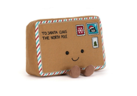 JELLYCAT | Amuseables knuffel brief aan de kerstman - 15  x 18 x 5 cm