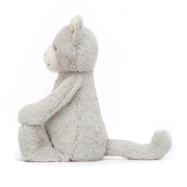 JELLYCAT | Knuffel Bashful Kat - Grey Kitty - 31 x 12 cm