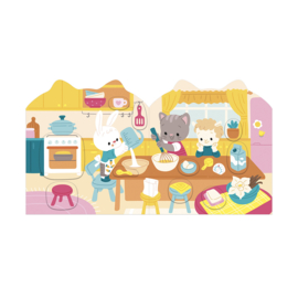 JANOD | Stickerboek met herbruikbare stickers - het huis