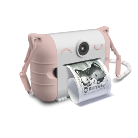 KIDYWOLF | Kindercamera met thermische printer - roze