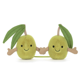 JELLYCAT | Knuffel amuseables olijven - 14 x 8 x 4 cm
