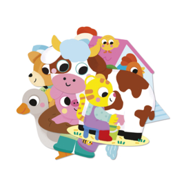 JANOD | Stickers boerderijdieren - 50 stuks