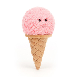 JELLYCAT | Knuffel IJsje Aardbei - Irresistible Ice Cream Strawberry
