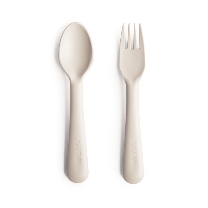 MUSHIE | Vork & Lepel Ivoor Wit - Fork and Spoon Ivory
