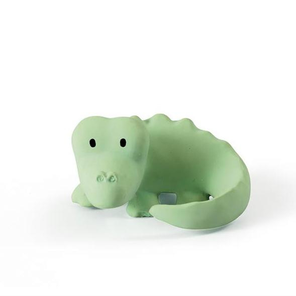 TIKIRI TOYS | Bijt- en bad speelgoed met rammelaar - Krokodil