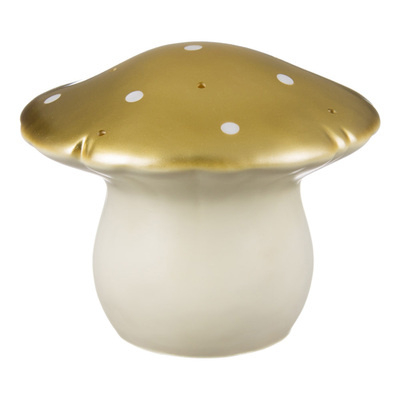 HEICO | Lamp paddenstoel vliegenzwam - goud met witte stippen