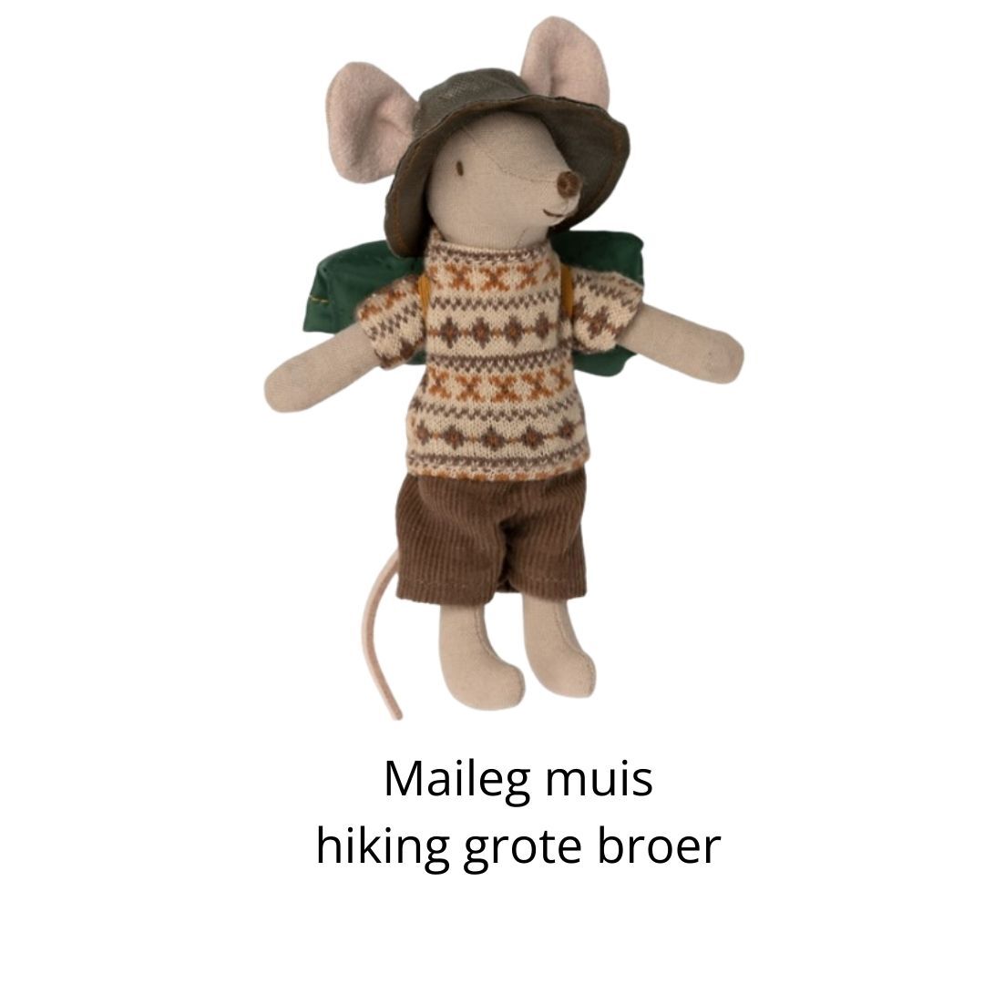 Maileg muis hiking grote broer - www.zusjez.nl