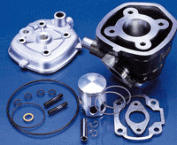 Polini cylinder kit 49cc LC minarelli hor.  cast iron