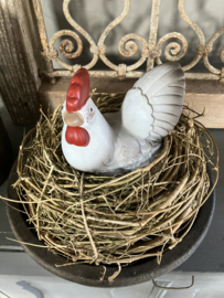 Brynxz schaal met nest en kip