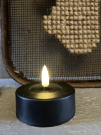 Led waxinelichten, groot zwart