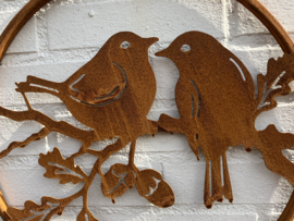 Roest metalen wandhanger