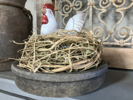 Brynxz schaal met nest en kip